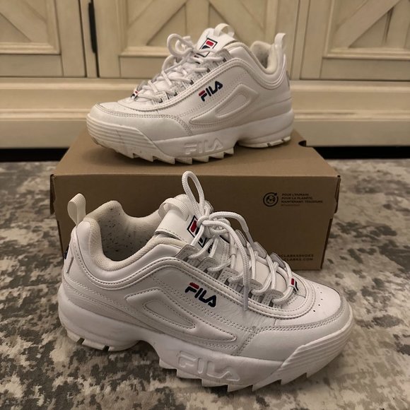 Fila Women's Heritage Disruptor II Premium Chunky Sneakers (US 8.5) - Picture 2 of 10